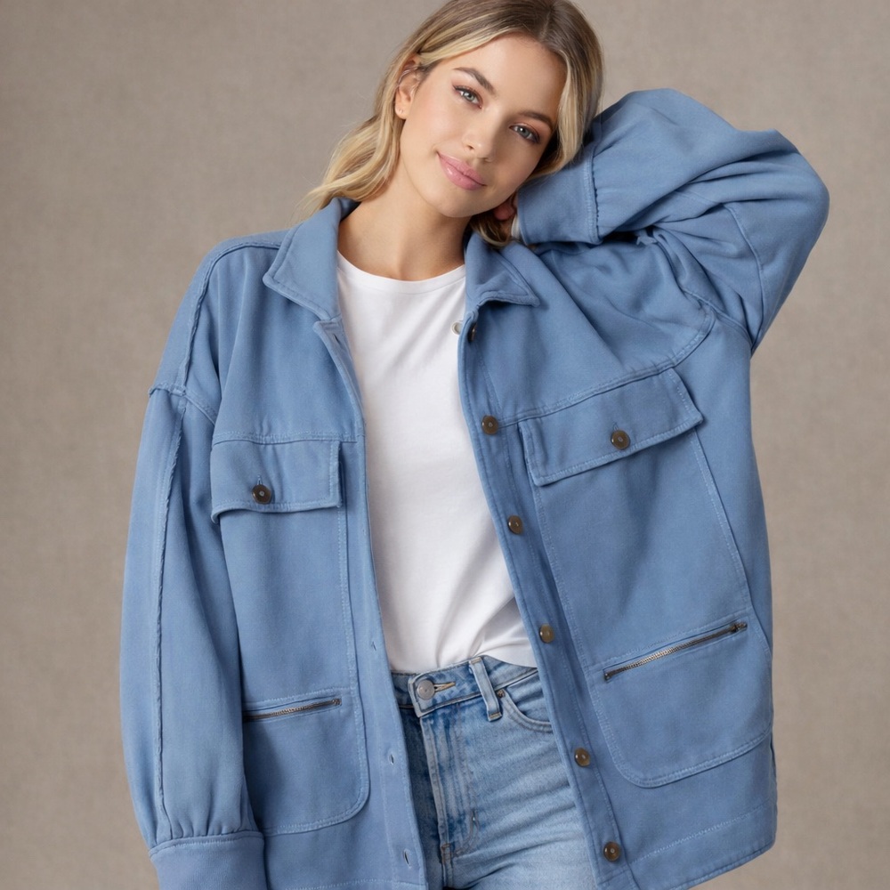 Pilcro by Anthropologie Women’s Blue Jacket, Size Large